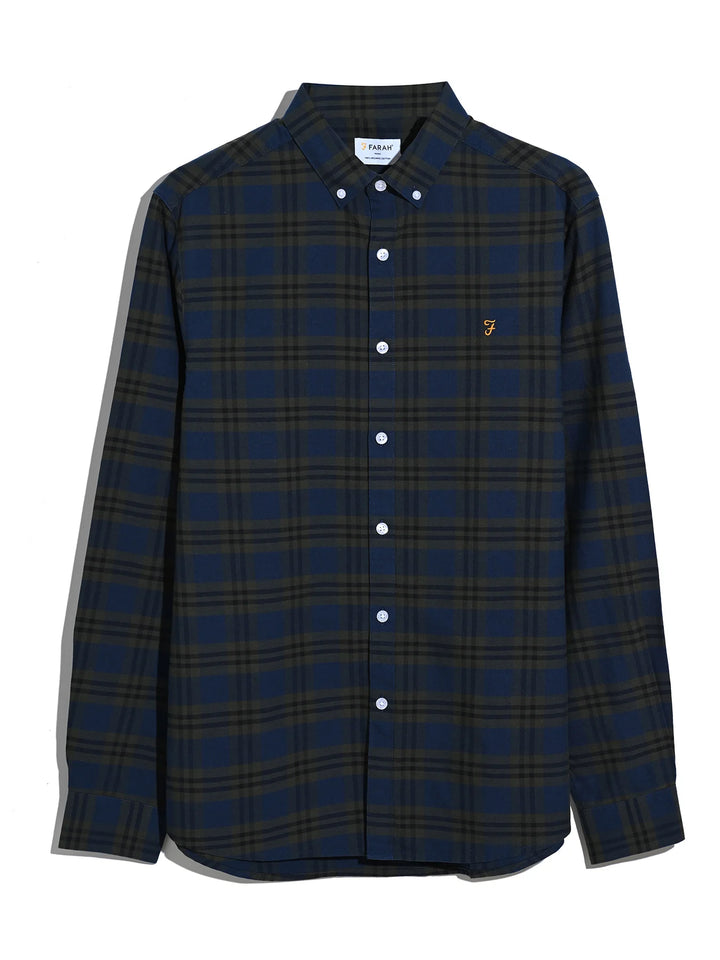 FARAH BREWER CHECK - EVERGREEN