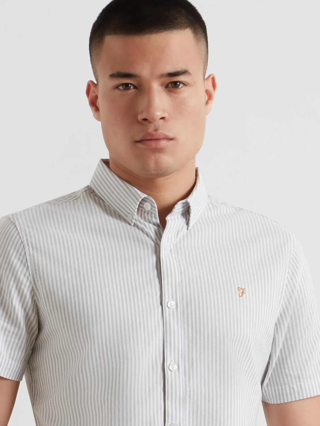 FARAH BREWER STRIPE SS - BALSAM