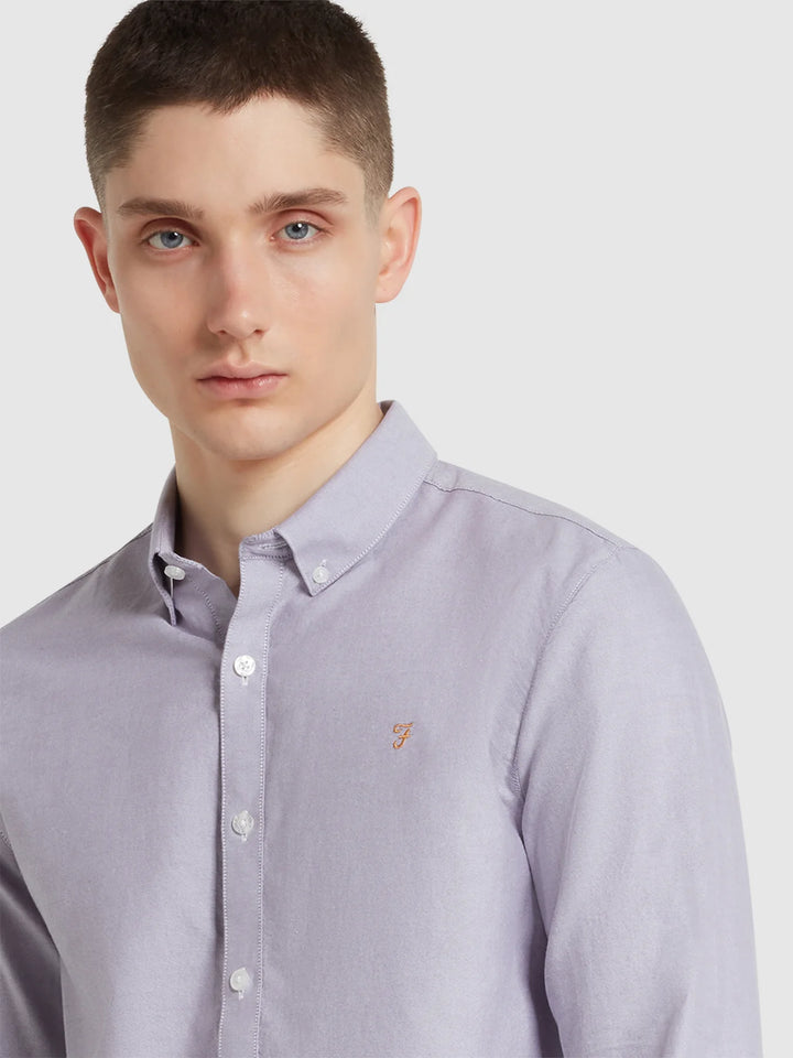FARAH BREWER LS BD - SLATE PURPLE