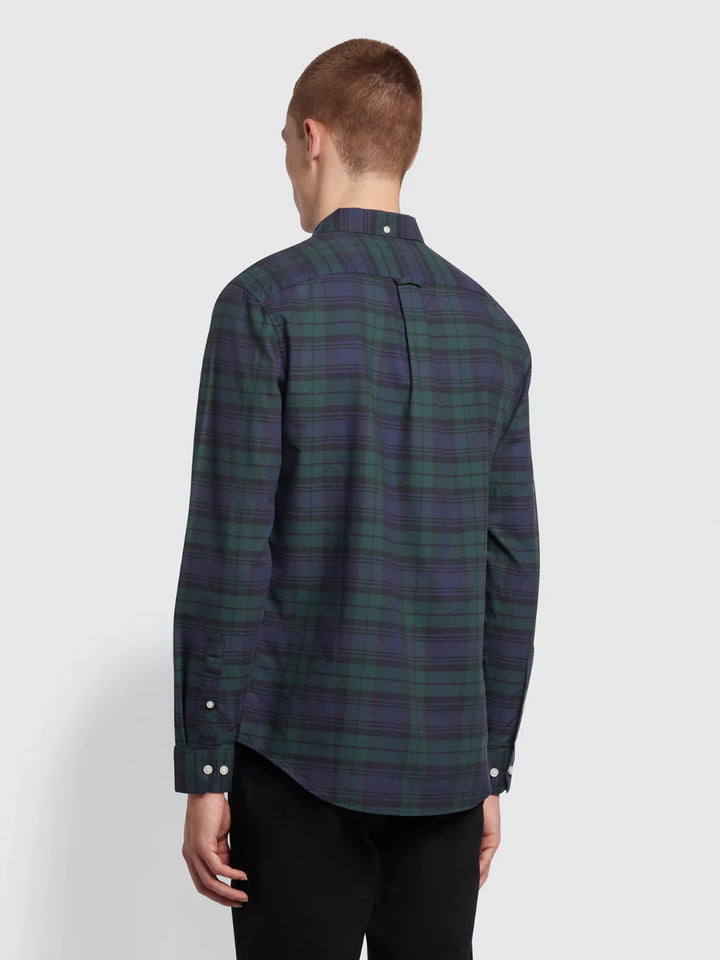 FARAH BREWER CHECK LS BD - WOODLAND PINE