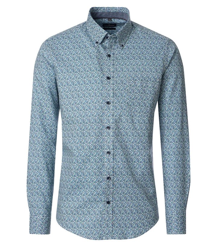 CASA MODA LS CF SHIRT - 100 BLUE
