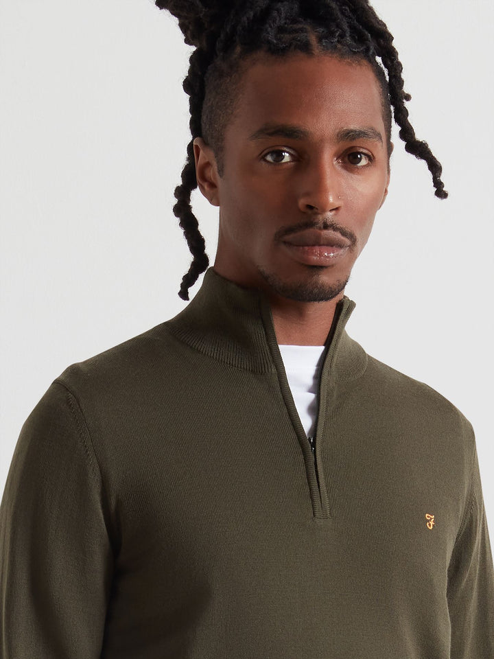 FARAH REDCHURCH MERINO WOOL - EVERGREEN