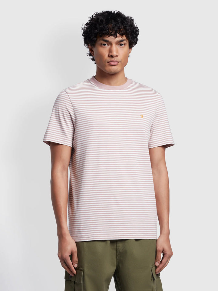 FARAH DAYTONA SS TEE - DARK PINK