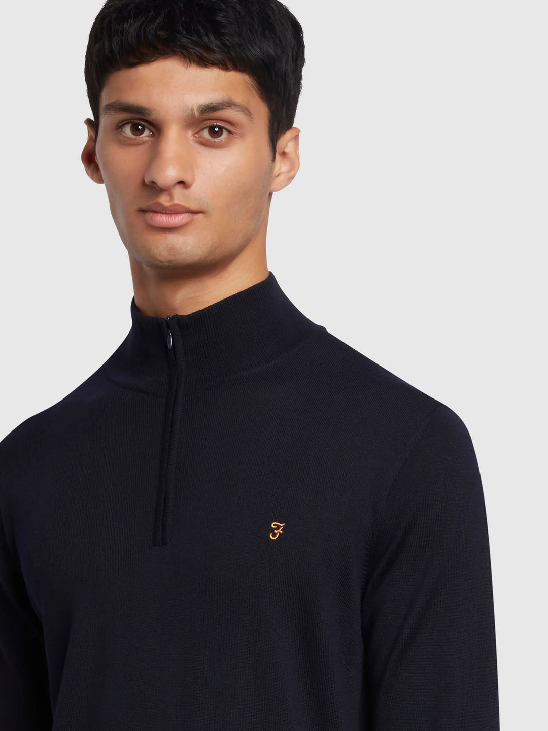 FARAH REDCHURCH MERINO WOOL - NAVY