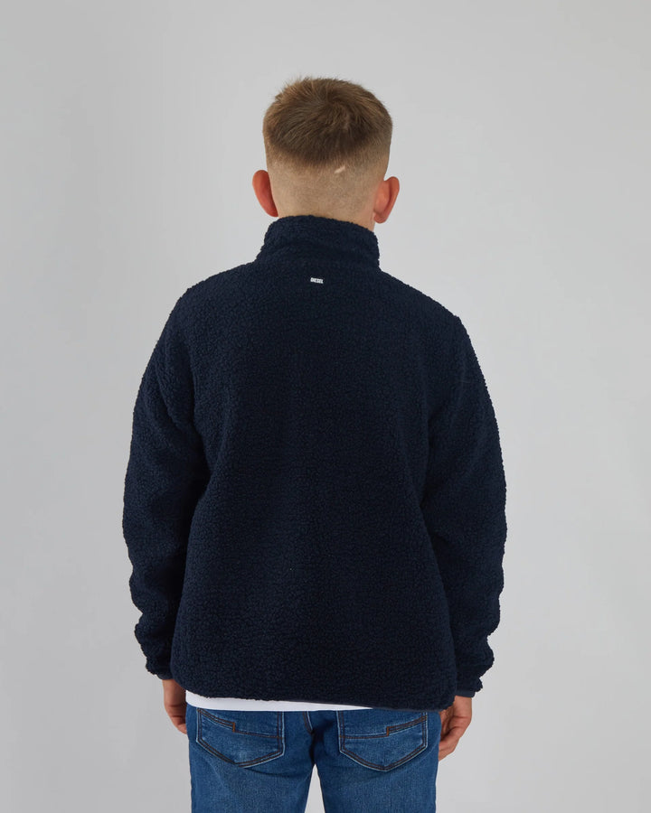 DIESEL BOYS HARPER BORG FLEECE - NAVY