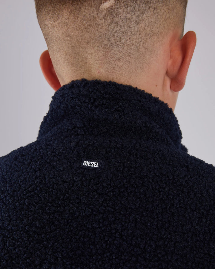 DIESEL BOYS HARPER BORG FLEECE - NAVY