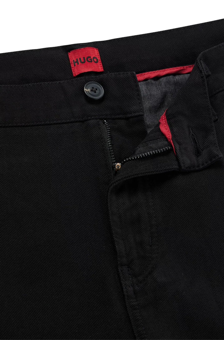 HUGO ZEEBO233D TROUSER - BLACK