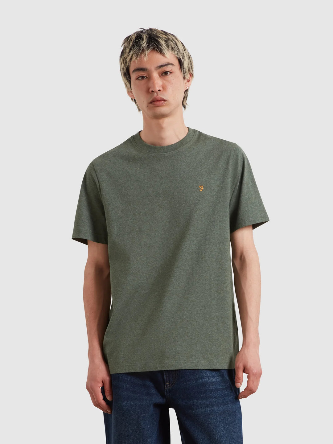FARAH DANNY REG SS TEE - ROSEMARY MARL