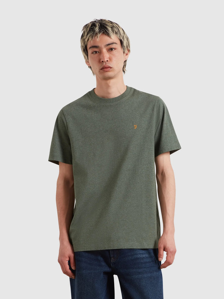 FARAH DANNY REG SS TEE - ROSEMARY MARL