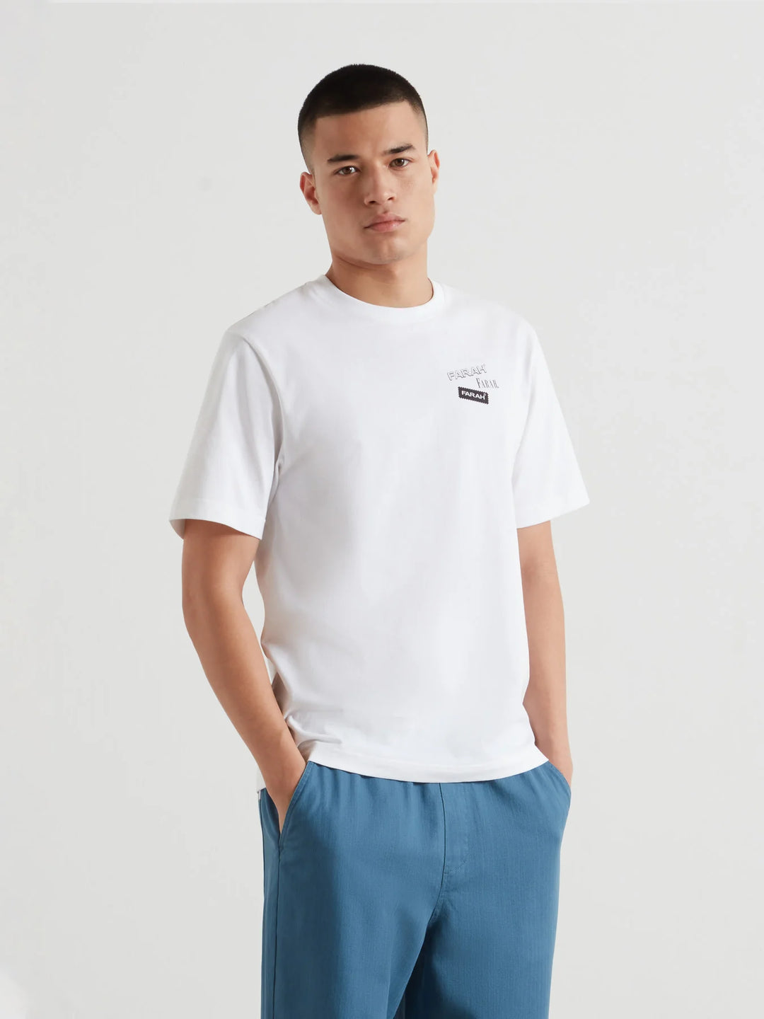 FARAH TILSWORTH GRAPHIC TEE - WHITE