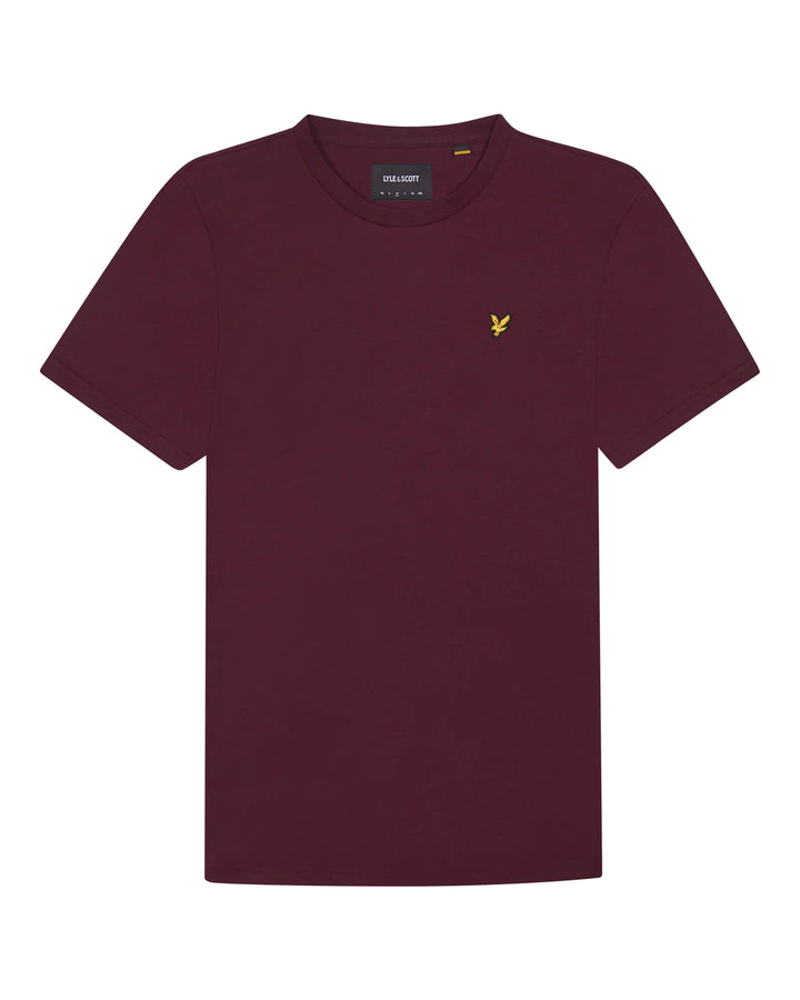 LYLE & SCOTT PLAIN TEE - BURGUNDY