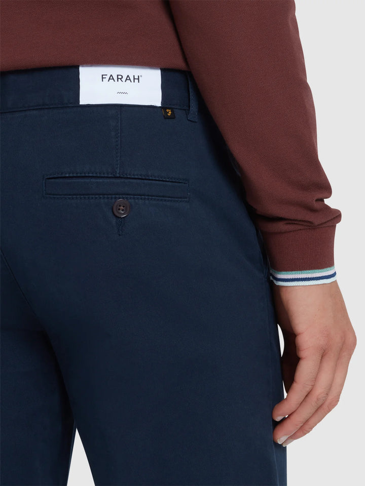 FARAH ELM SLIM CHINO - NAVY