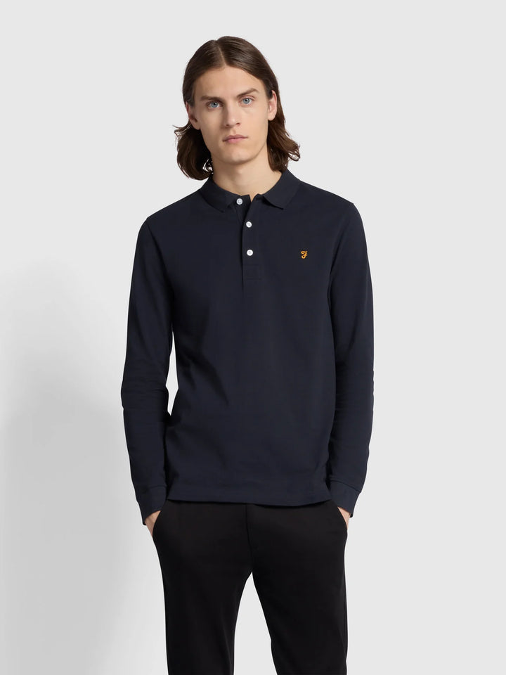 FARAH BLANES LS POLO - NAVY