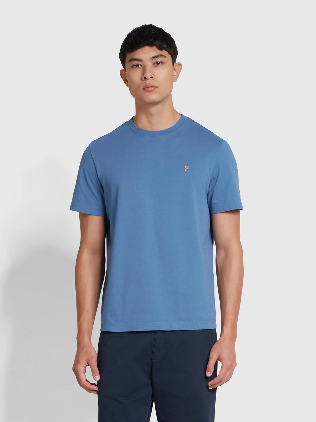 FARAH DANNY REG SS TEE - SHEAF BLUE