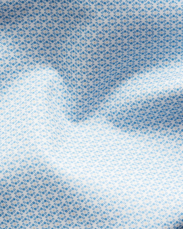ETON GEOMETRIC SIGNATURE TWILL SHIRT 23 BLUE