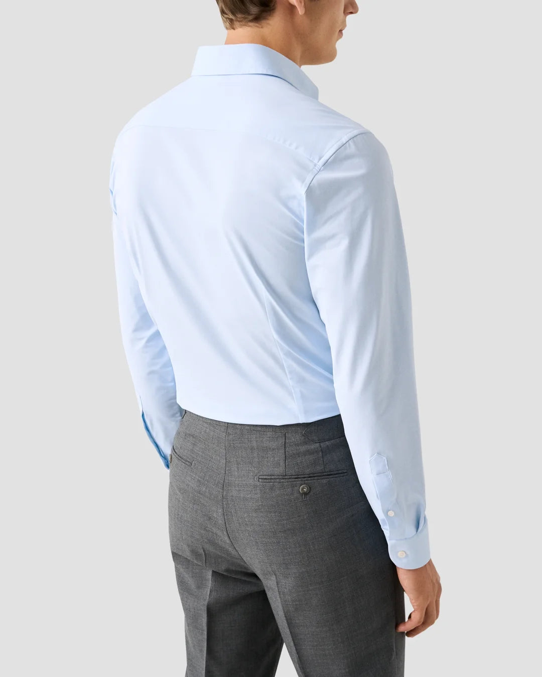 ETON SEMI-SOLID FOUR-WAY STRETCH SHIRT 22 BLUE