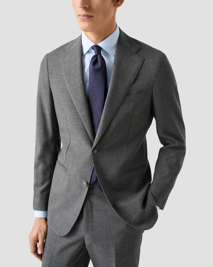 ETON SEMI-SOLID FOUR-WAY STRETCH SHIRT 22 BLUE