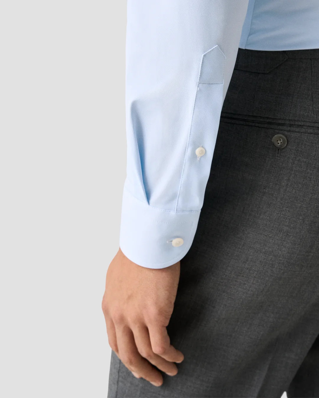 ETON SEMI-SOLID FOUR-WAY STRETCH SHIRT 22 BLUE