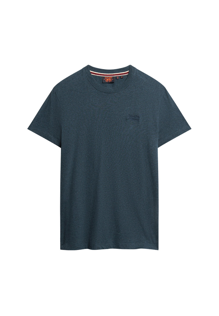 SUPERDRY ESS LOGO EMB TEE - TEAL MARL