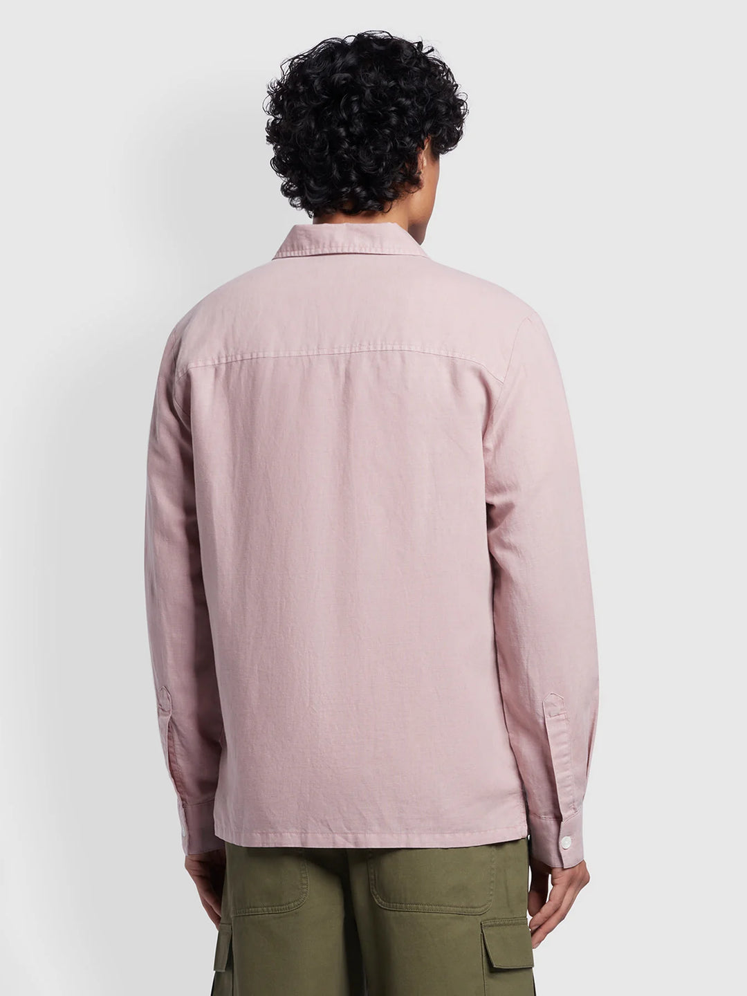 FARAH NELSON LS SLUB - DARK PINK