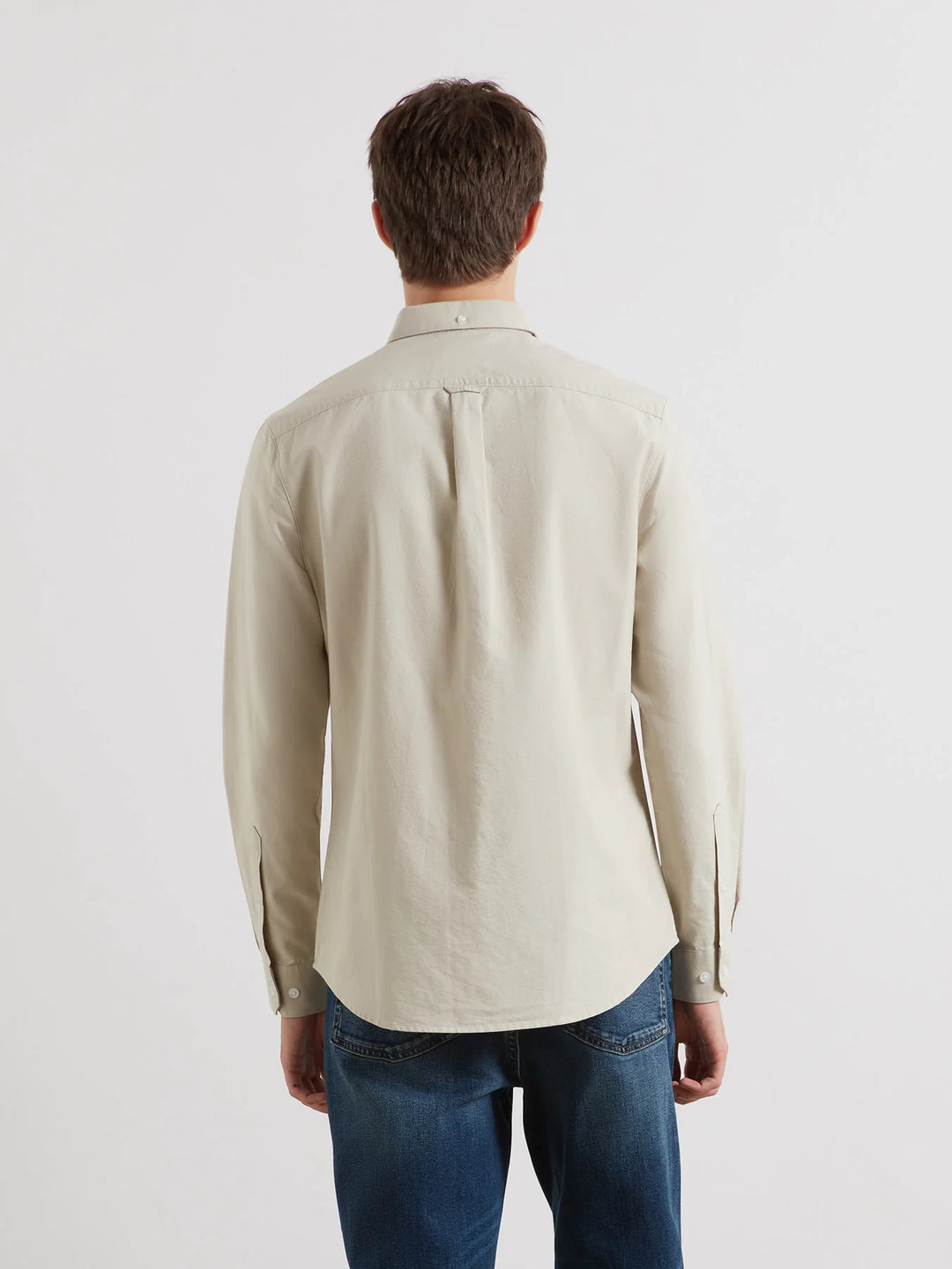 FARAH BREWER LS BD - WHITE SMOKE