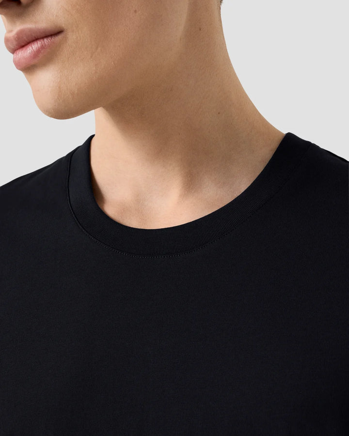 ETON CREWNECK TEE - NAVY