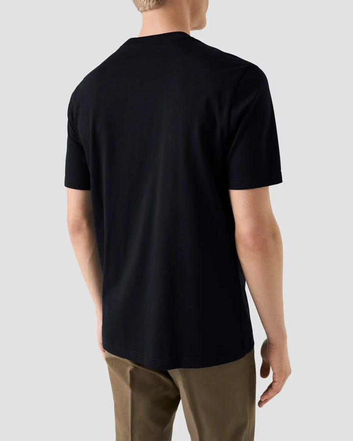 ETON CREWNECK TEE - NAVY