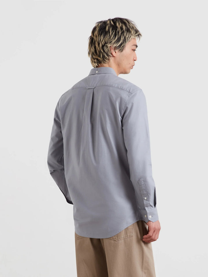 FARAH BREWER LS SHIRT - ICELANDIC BLUE