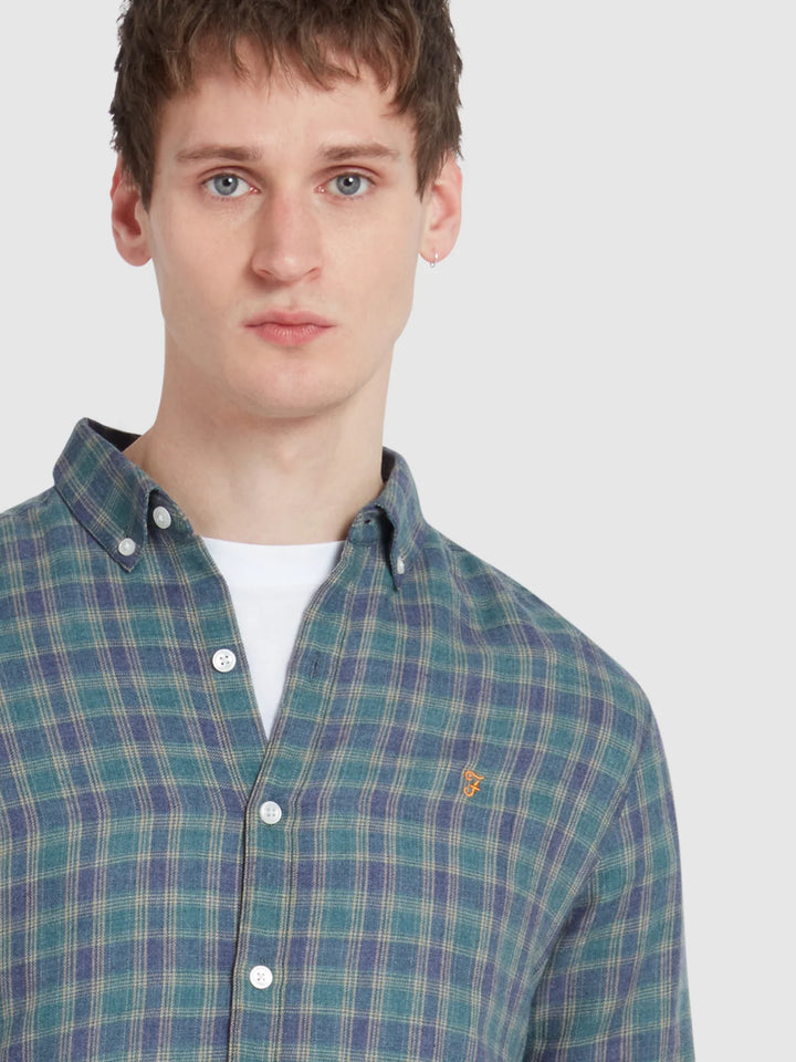 FARAH HAMILTON LS CHECK BD - MALLARD