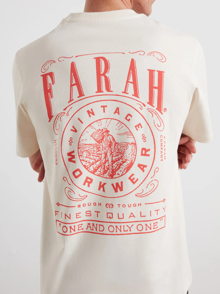 FARAH HAISE GRAPHIC TEE - ECRU