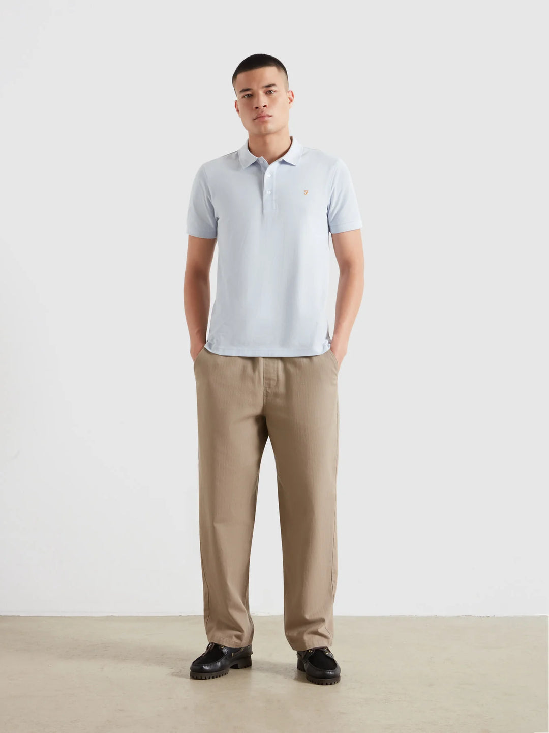 FARAH BLANES SS POLO - BLUE NICKLE