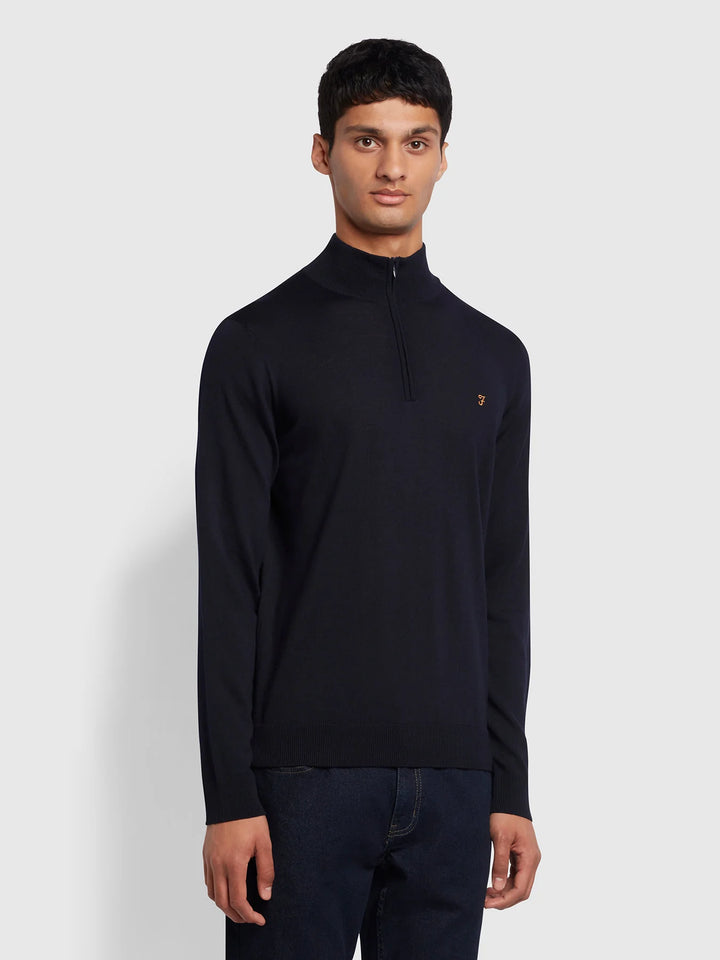 FARAH REDCHURCH MERINO WOOL - NAVY