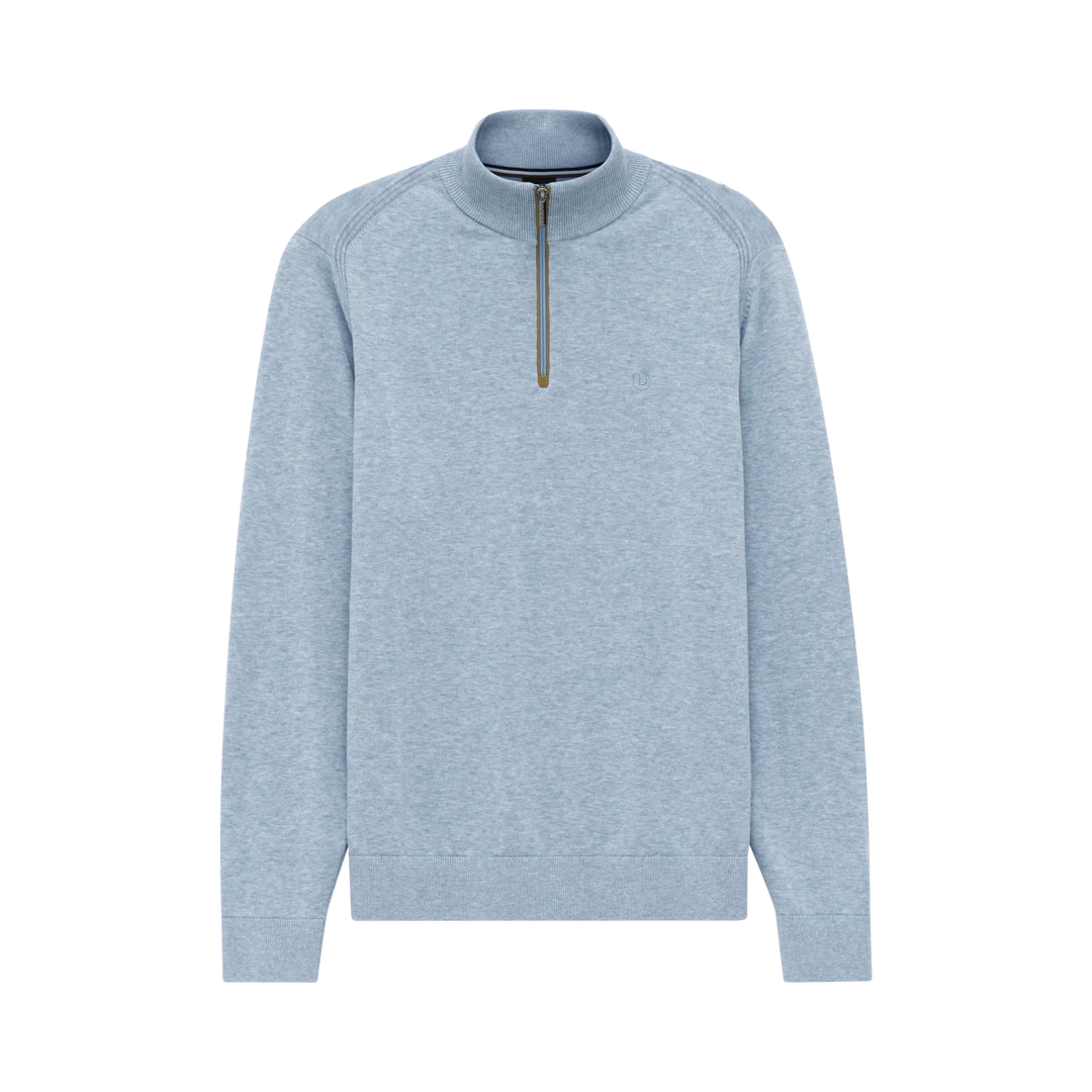 BUGATTI 7500-15510E 1/4 ZIP - 320 BLUE