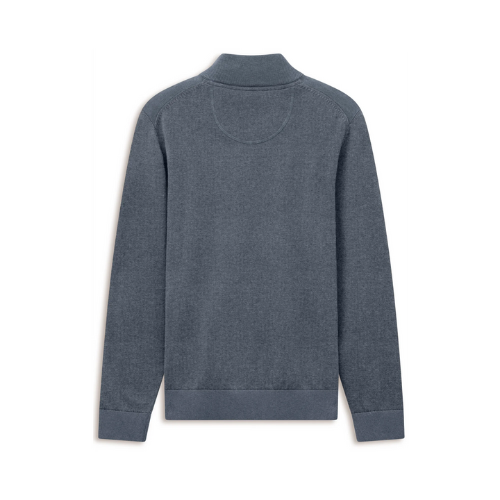 BUGATTI 25529F 1/4 ZIP 340-BLUE
