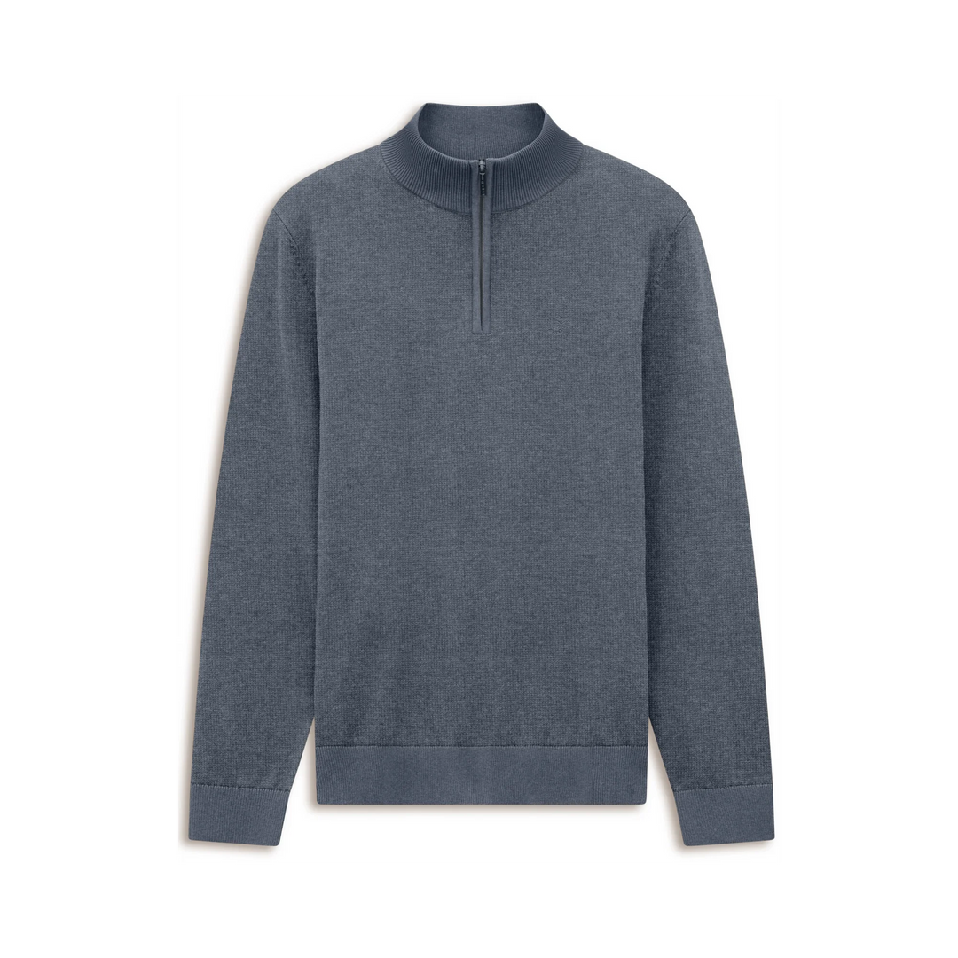 BUGATTI 25529F 1/4 ZIP 340-BLUE