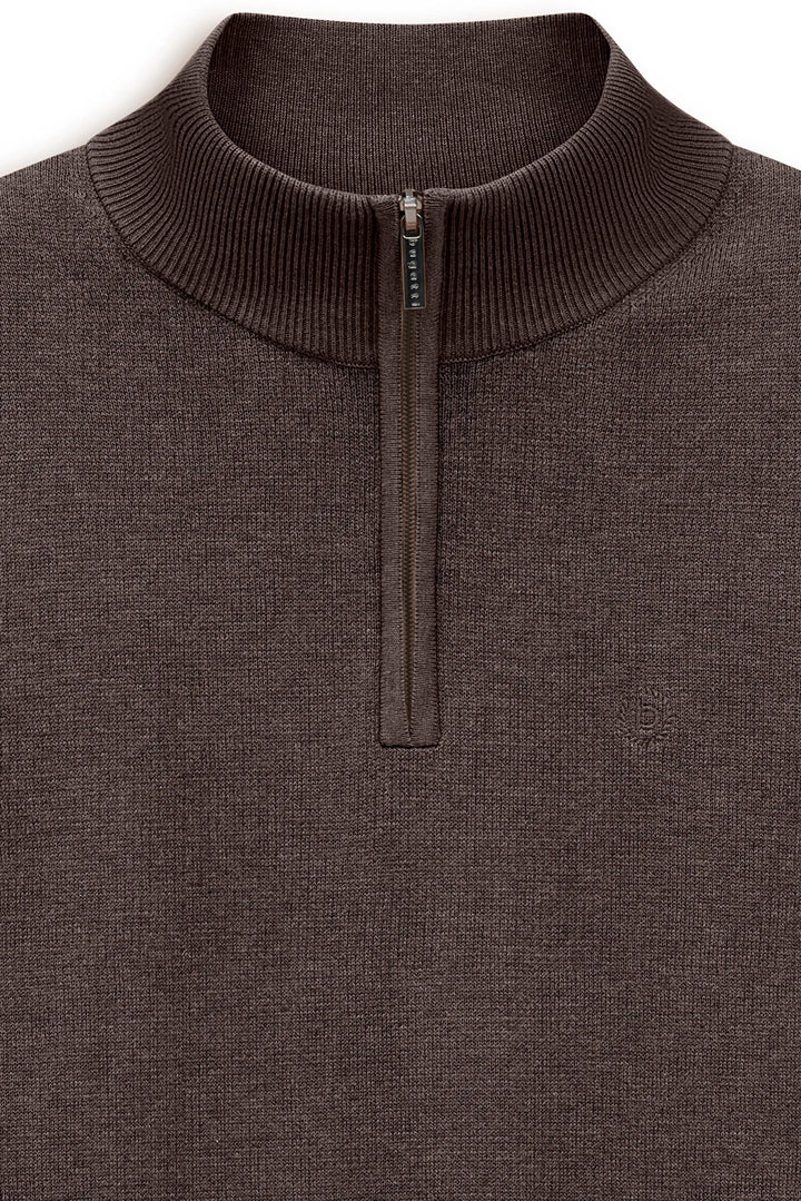 BUGATTI 25529F 1/4 ZIP - 90 BROWN