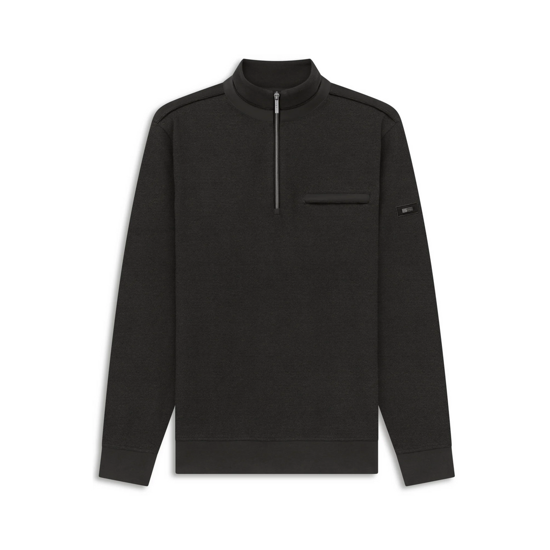 BUGATTI 25050F 1/4 ZIP 180-GREEN