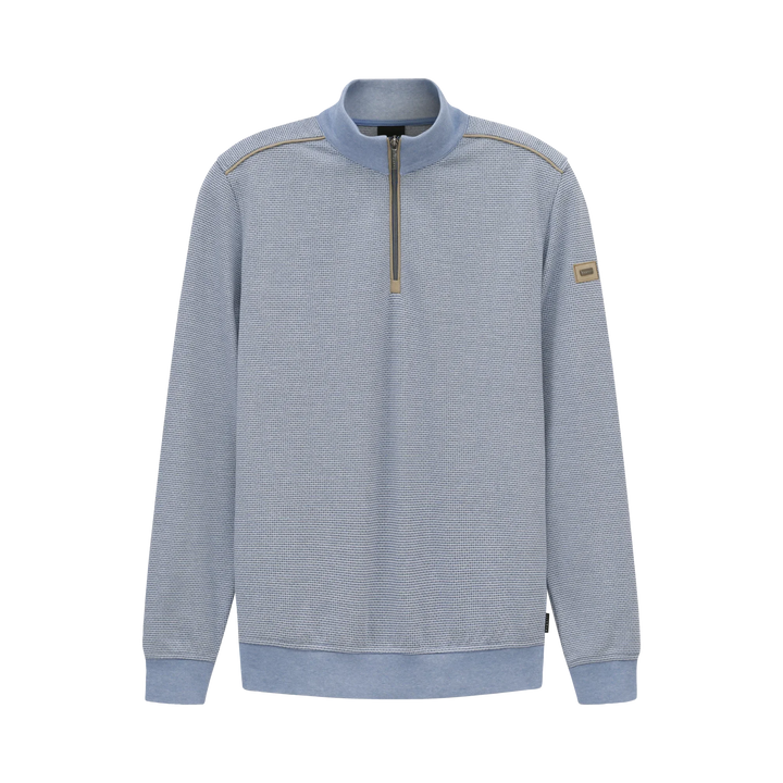 BUGATTI 8550-15141E 1/4 ZIP - 320 BLUE