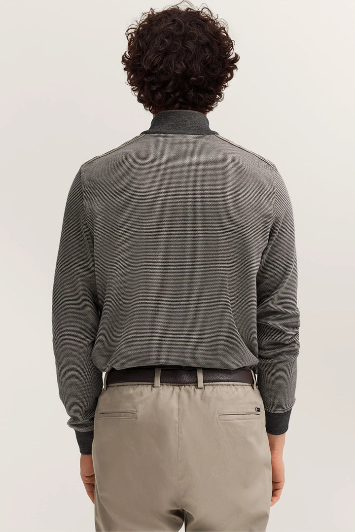 BUGATTI 8550-15141E 1/4 ZIP - 390 NAVY