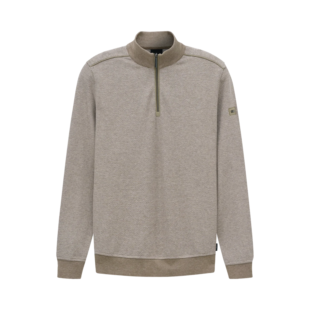 BUGATTI 8550-15141E 1/4 ZIP - 40 BEIGE