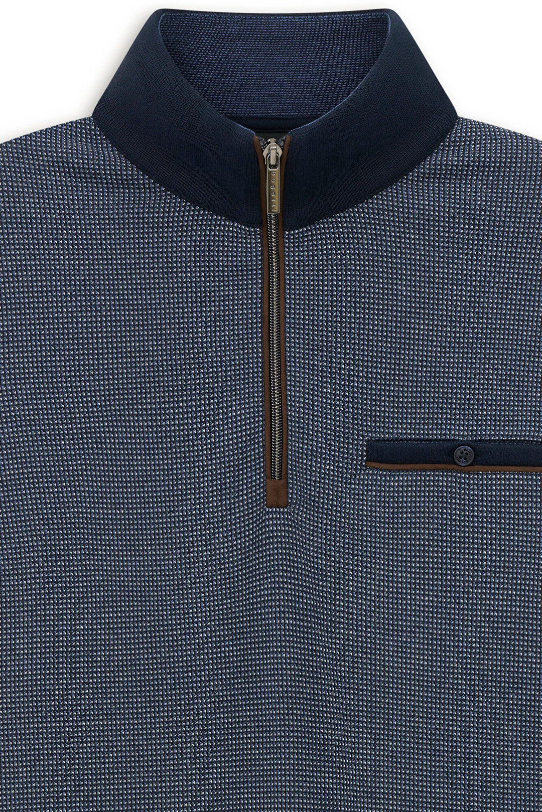 BUGATTI 8550-25058F 1/2 ZIP - 390 NAVY