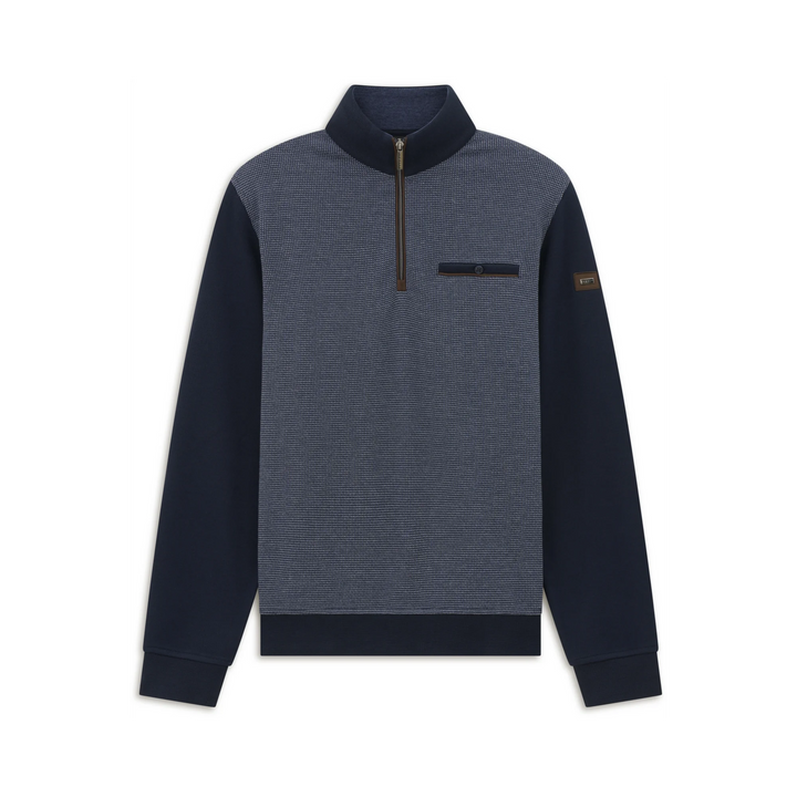 BUGATTI 8550-25058F 1/2 ZIP - 390 NAVY