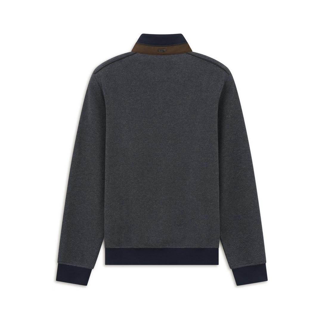 BUGATTI 8550-25060F 1/2 ZIP - 390 NAVY