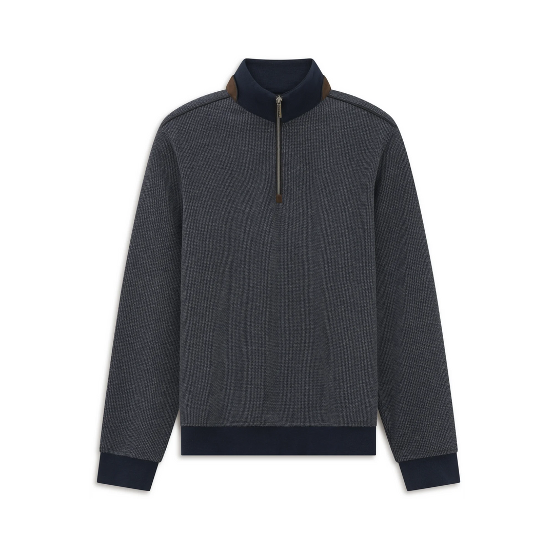 BUGATTI 8550-25060F 1/2 ZIP - 390 NAVY