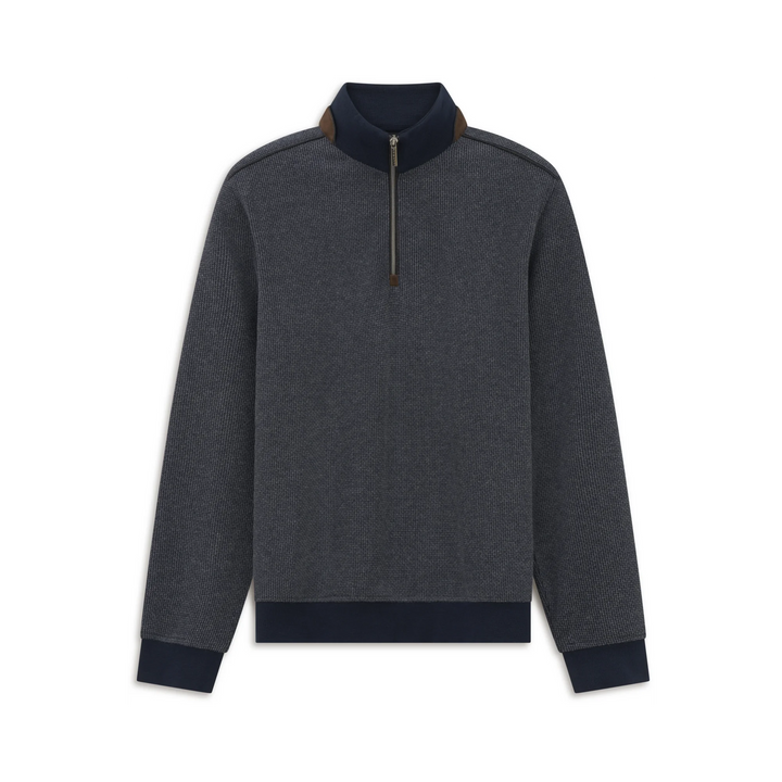 BUGATTI 8550-25060F 1/2 ZIP - 390 NAVY