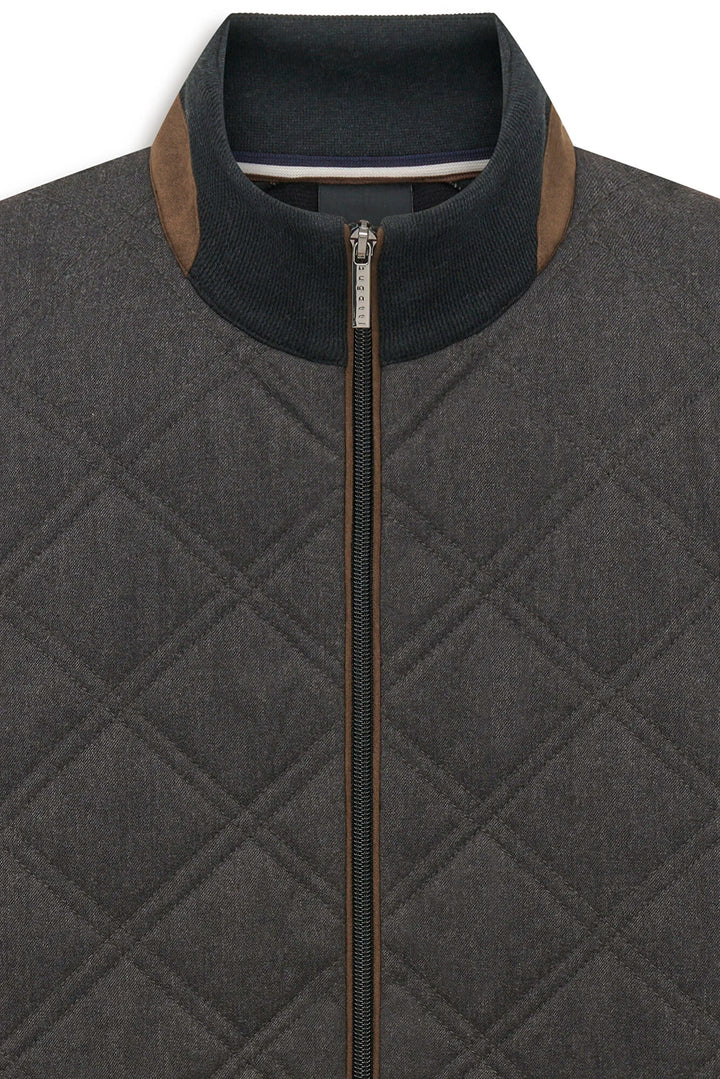 BUGATTI 25056F QUILT JACKET - 280 DARK GREY