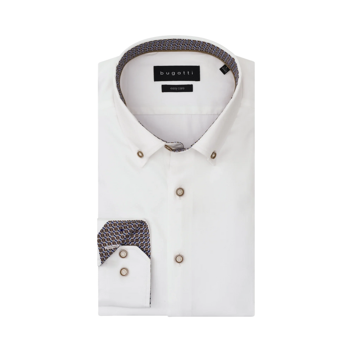 BUGATTI 9350-18509E SHIRT - 10 WHITE