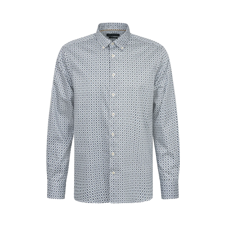 BUGATTI 78518C LS SHIRT - 320 BLUE