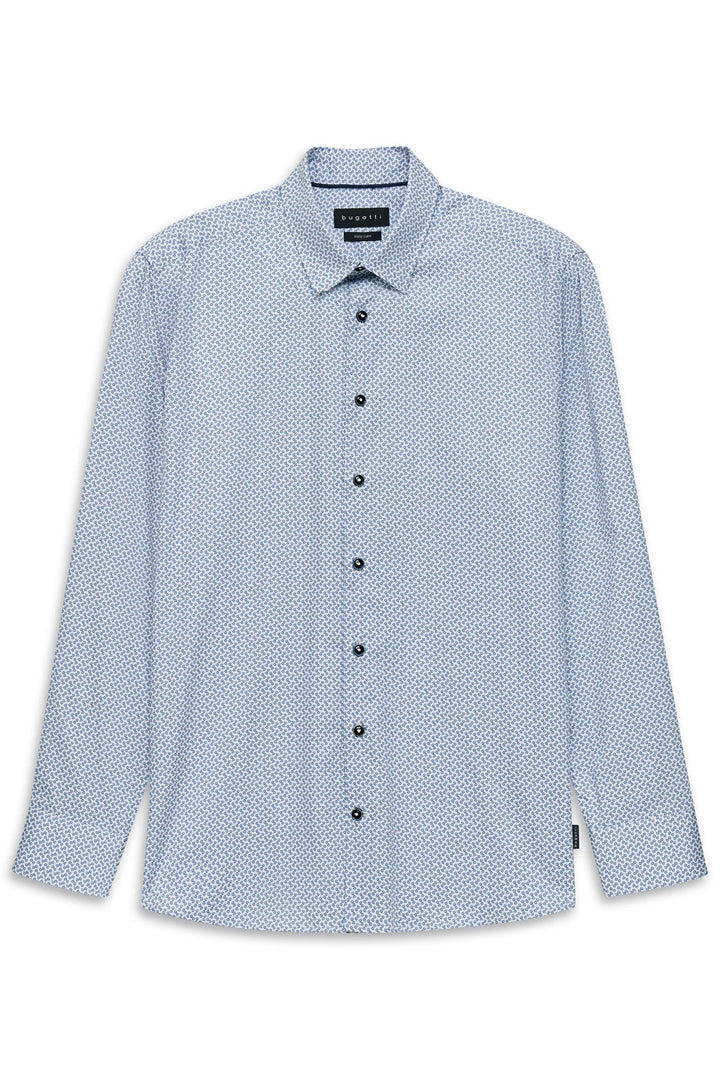 BUGATTI 9750-18504E SHIRT - 370 BLUE