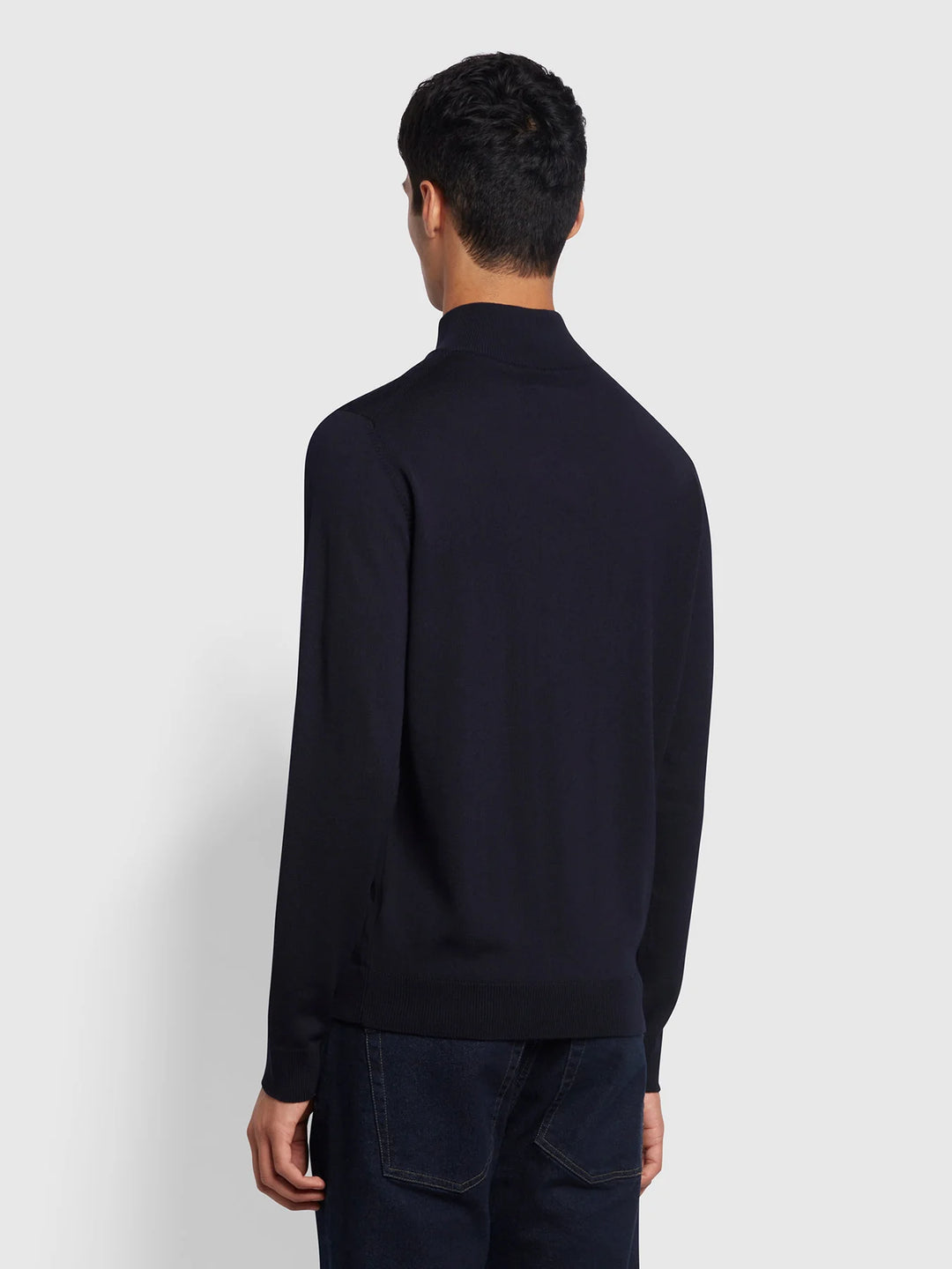 FARAH REDCHURCH MERINO WOOL - NAVY